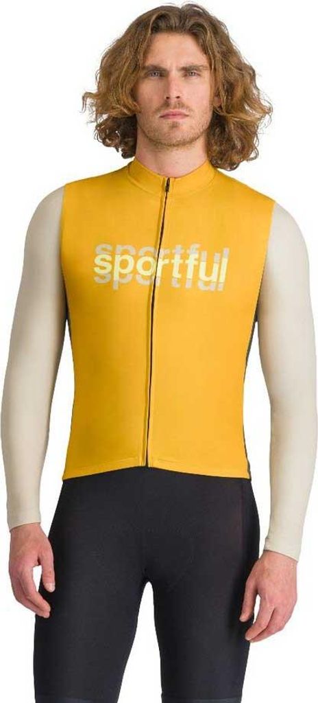 Sportful Supergiara Logo Thermal Langarm-trikot Gelb L Mann Gelb L