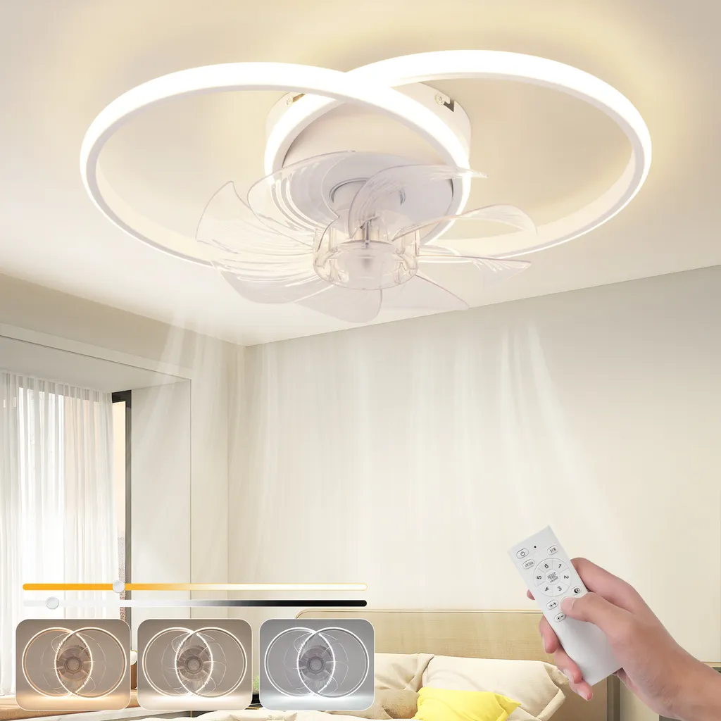 Ventilateur de Plafond Anti-Bruit LED 36W : Finissez-en avec la Chaleur