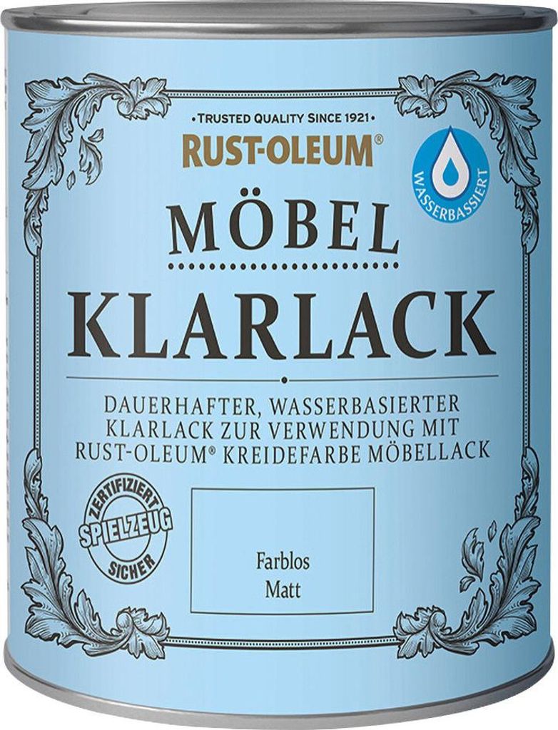 Rust-Oleum Kreidefarbe Möbel-Klarlack 125 ml farblos matt Produktbild 