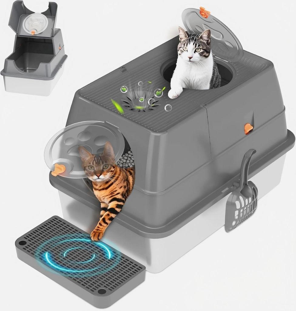 Katzentoilette Extra große geschlossene Produktbild 