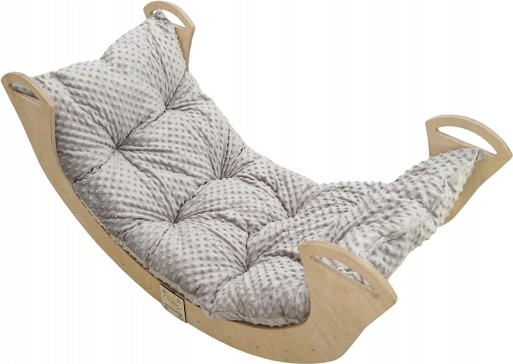 Skyline Holz Kletterbogen Klettergerüste Kletterdreieck Baby Kletterwippe Holzbogen für Kinder Montessori Lack Klappbar, mod.C, 85x43x42cm, Grau