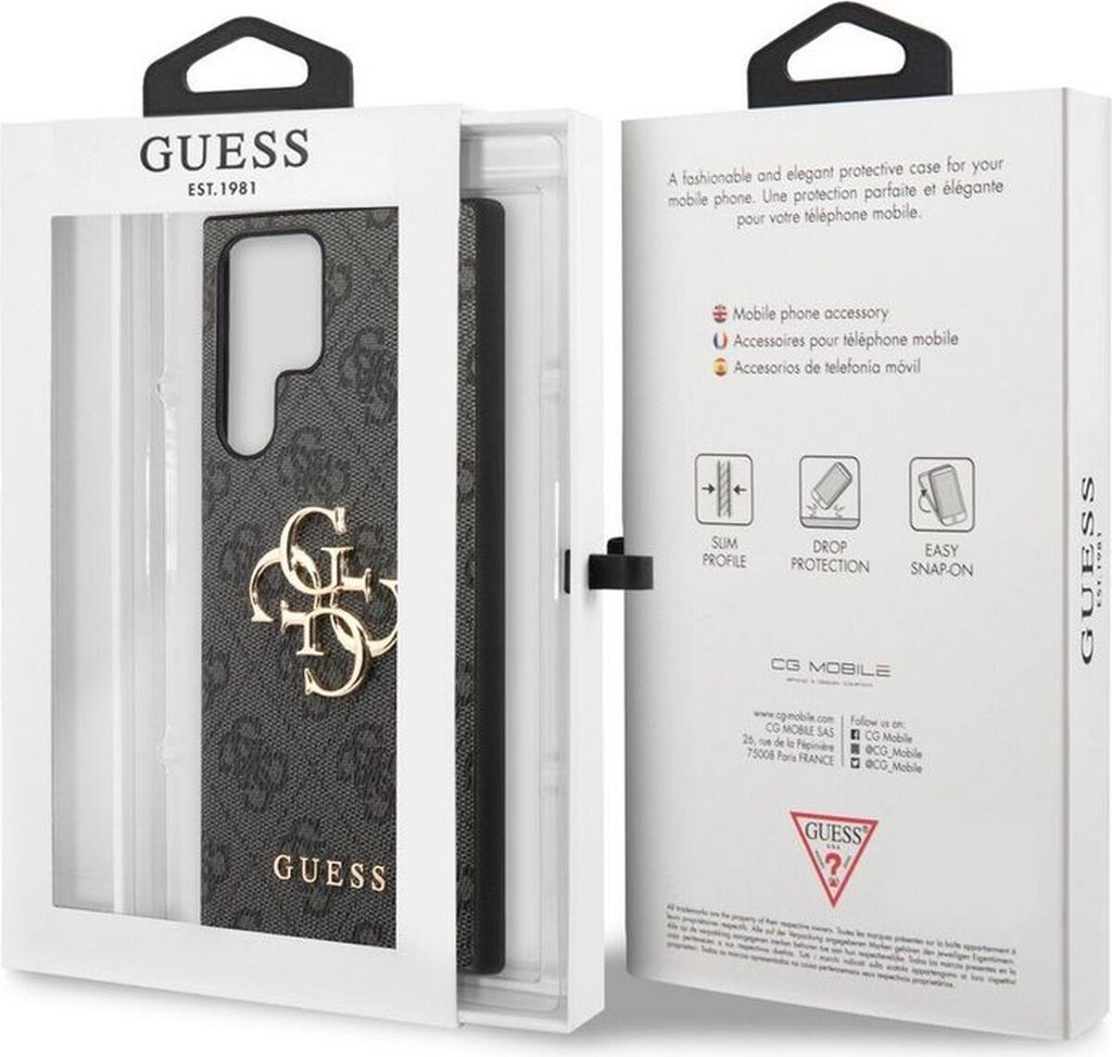Puzdro Guess Guhcs23L4Gmggr S23 Ultra S918 - Šedé Pevné Obrázok produktu 
