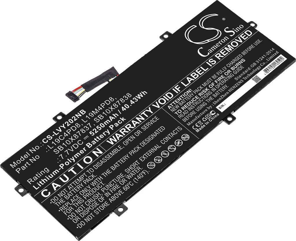 Batterie Yoga Duet 2020 pour retrouver l'autonomie Lenovo L19C4PD8 7.6V