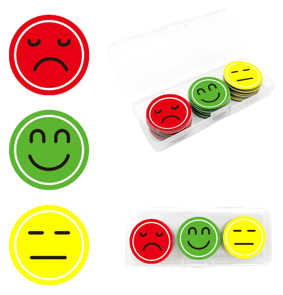 Kit Aimants Smiley pour Tableau de Motivation et Organisation de la Maison