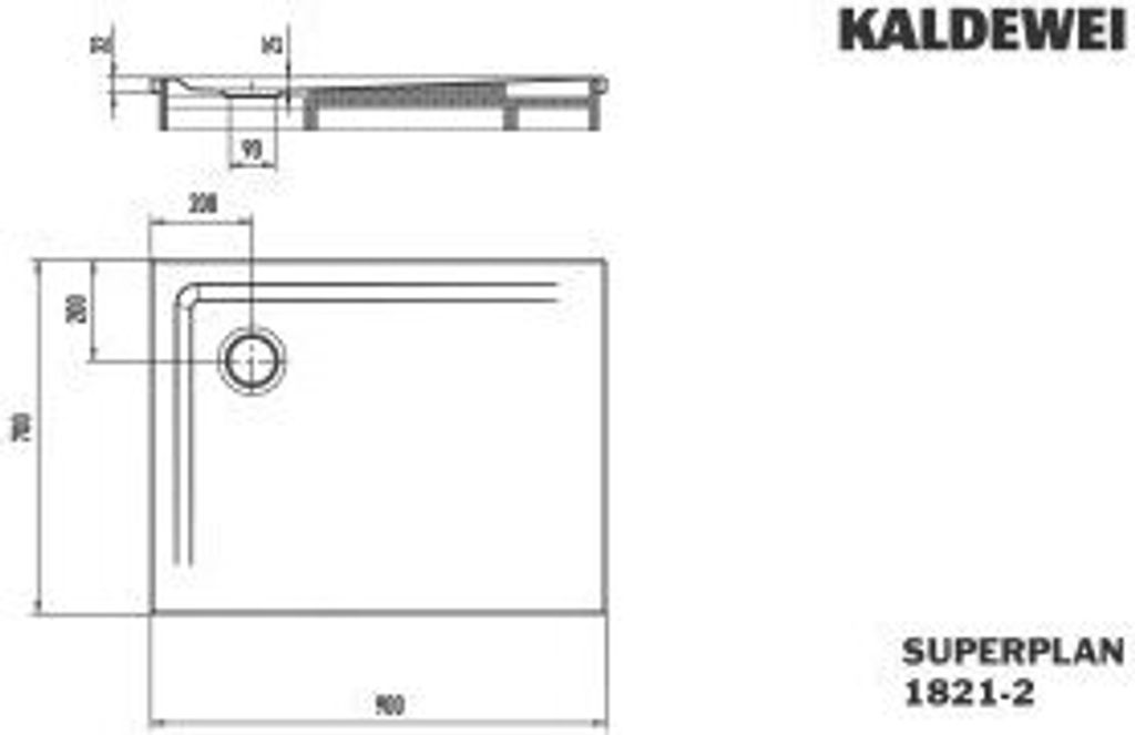Kaldewei 382148042711 DW SUPERPLAN mit Wannenträger