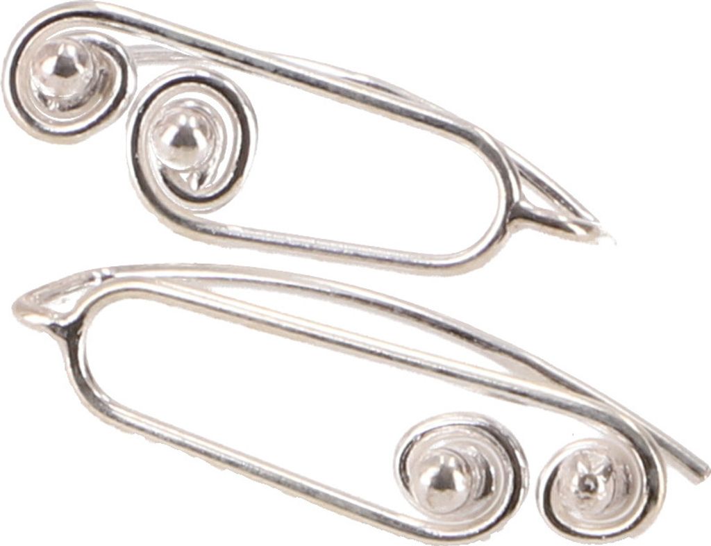 Boho Ohrringe, Ear Climber, Lange Ohrstecker aus Silber - Modell 7, Silber-Farben, SterlingSilber, Silberohrringe