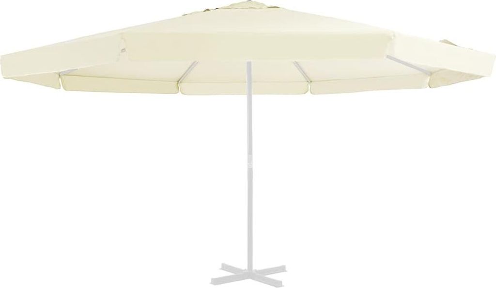 vidaXL Ersatzbezug für Sonnenschirm Sandfarben 515 cm