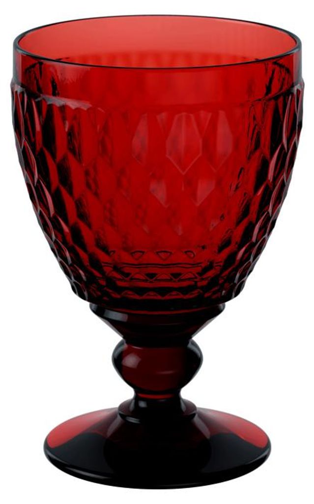 Vaso de vidrio coloreado Boston, rojo, 99 mm, 250 ml | Imagen del producto 