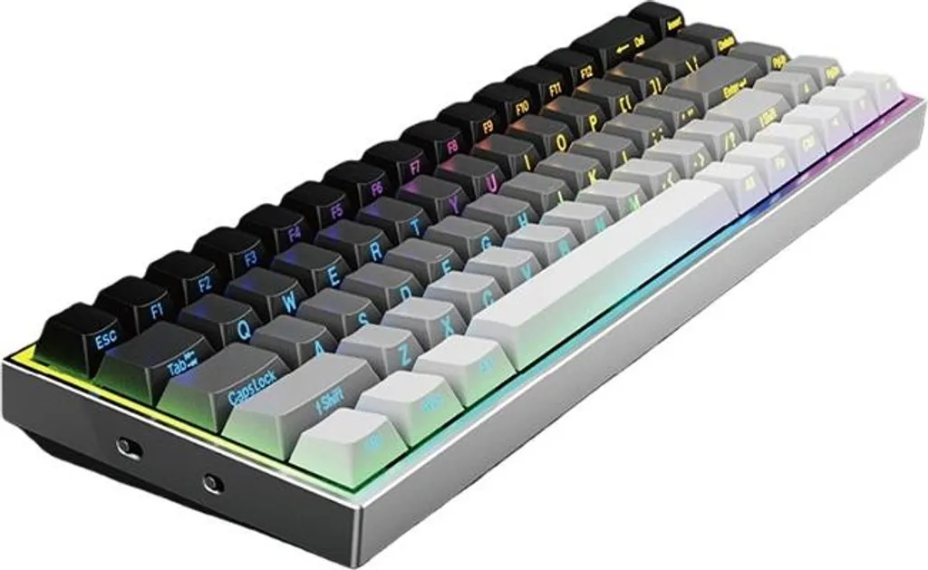 Clavier Mécanique Switchs Bleus Gris Dégradé - 68 Touches Ultra Réactif