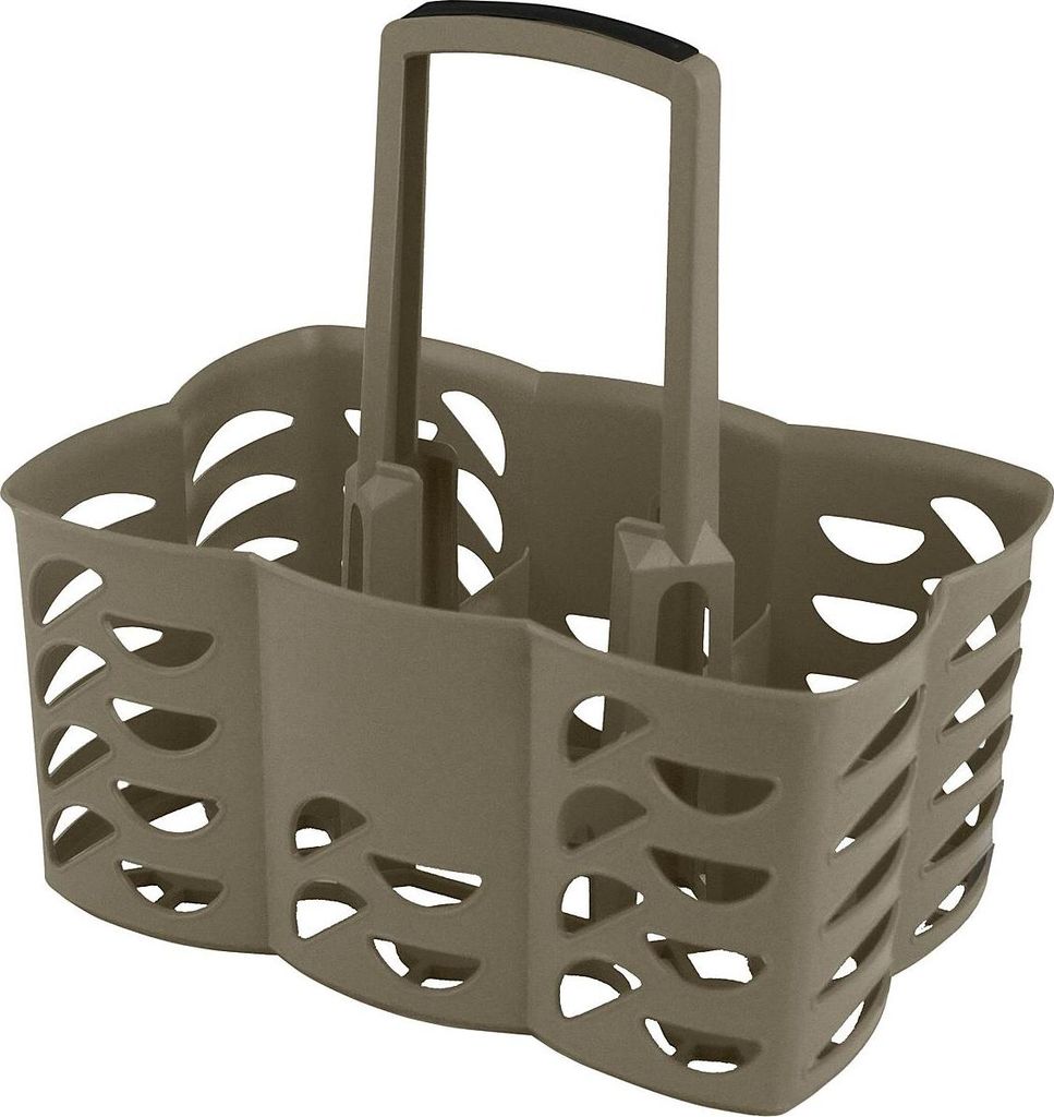 Gies 708476 Flaschenträger für 6 Flaschen 30,5x21x31cm EcoRecycled taupe