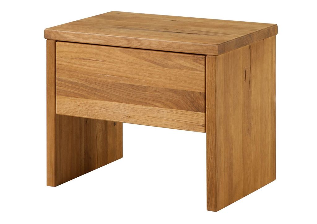 MASSIVMOEBEL24 | Table de nuit 50x35 Chêne sauvage huilé Image du produit 