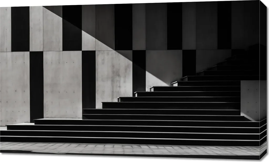 Image 100 x 60 cm Géométrie dans l'architecture : Tableau Mural Design