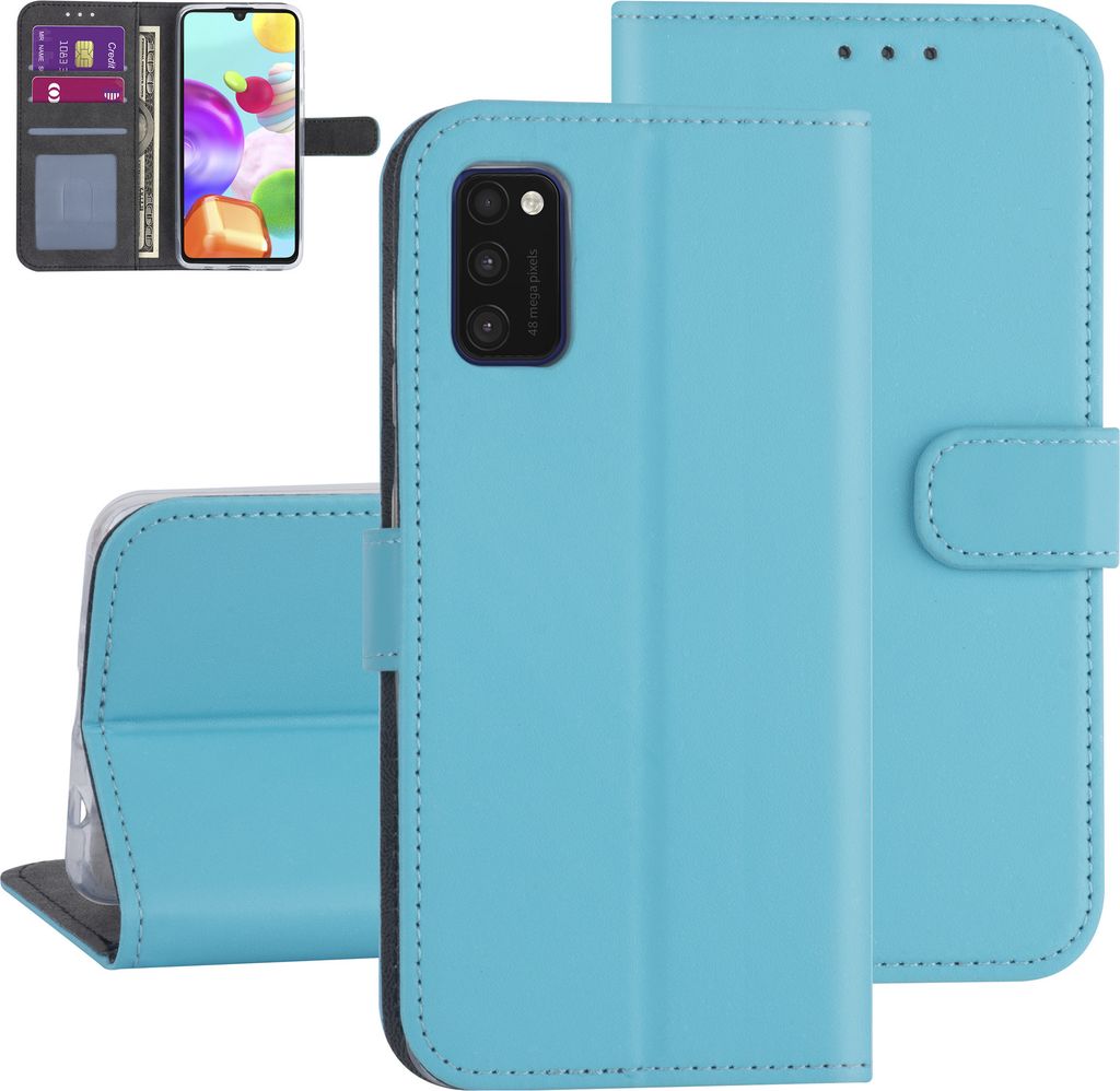 Samsung Galaxy A41 Light blue Book type case - Card holder