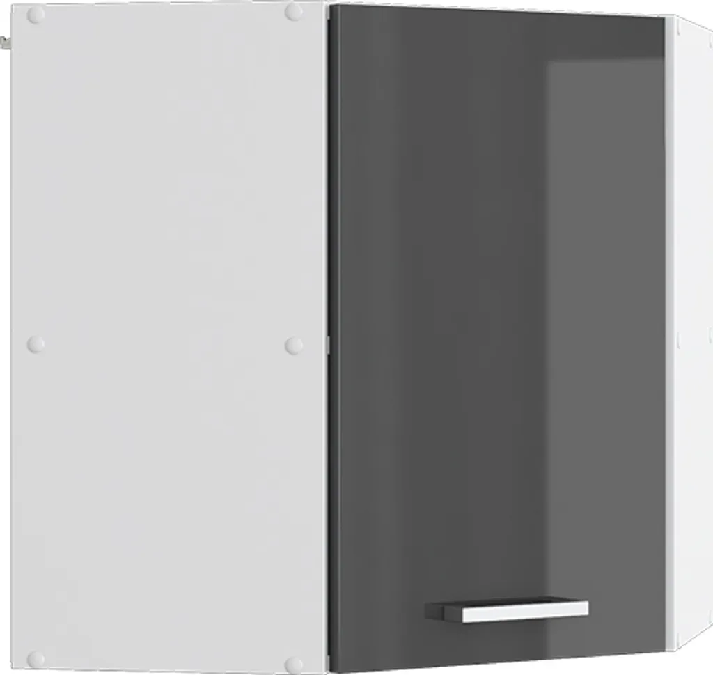 Mobile Pensile ad Angolo 57 cm Vicco R-Line Antracite e Bianco