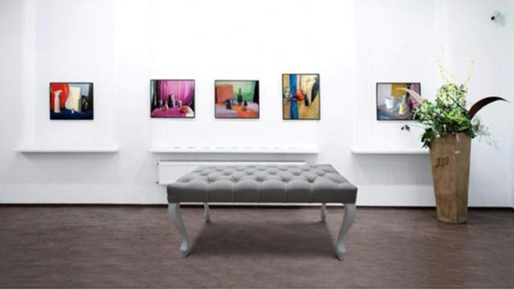 Chesterfield Hocker Ottomane Rundhocker Fußhocker Chaise Poufa Big Neu LUDWIK120