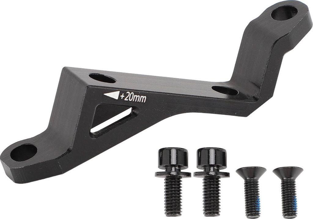 Scheibenbremsadapter flache Halterung nach Aluminiumlegierung 74 mm 34 mm schwarz für 160 180 Discs
