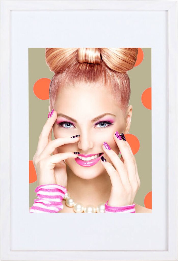 Bilderrahmen Lifestyle Plexi Foto Rahmen Collage Wanddeko Poster S111 - Farbe: Weiß | Format: 20x30