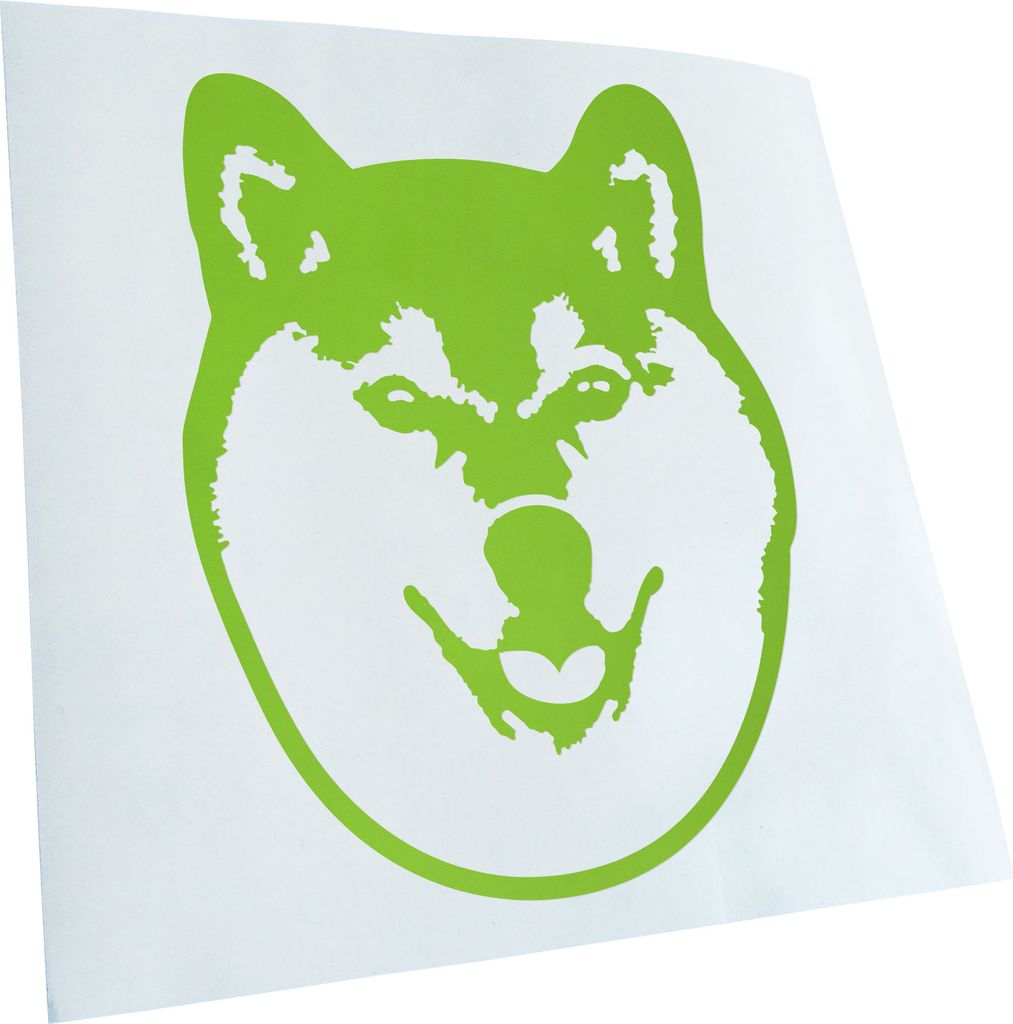 Kiwistar - Autoaufkleber - shiba inu Hund - Lichtblau - 13x10cm - Aufkleber für Auto, Laptop, Fahrrad, LKW, Motorrad mehrfarbig JDM Decal Racing