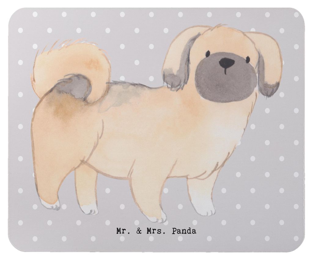 Mr. & Mrs. Panda Mousepad Pekingese Lebensretter - Grau Pastell - Geschenk, Mauspad, mousematte, Pekinese, Peking-Palasthund, laptop, pc, Mouse Pad