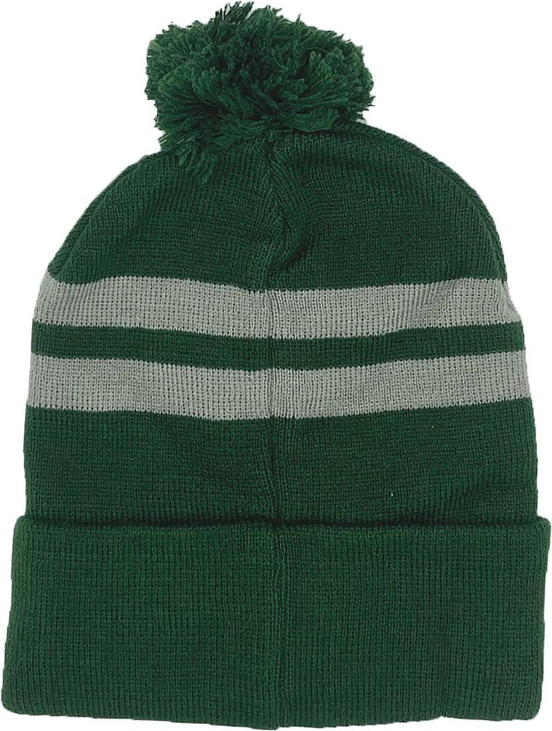 Harry Potter Mütze Kinder Wintermütze mit Bommel Slytherin oder Gryffindor, Farbe:Grün, Größe:56