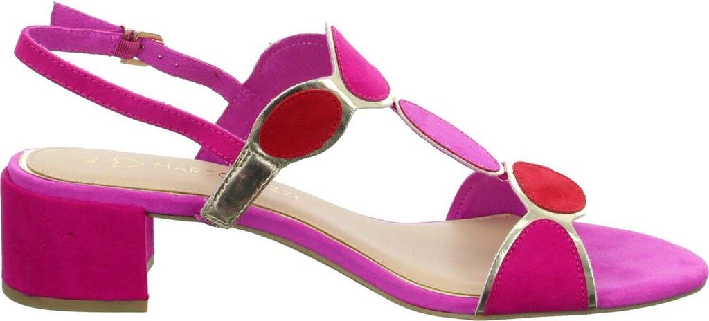 MARCO TOZZI Damen Sandale Textil Sandalette Metallic Produktbild 10