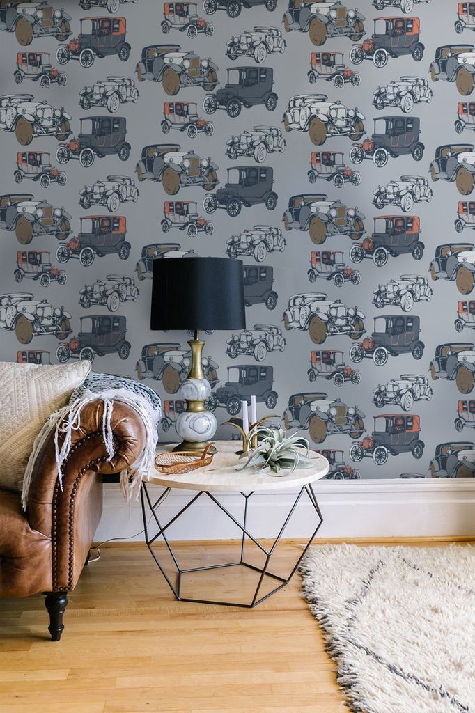 Coloray Fototapete 290x290 cm An Einer Wand Latex Latextapete - Oldtimer