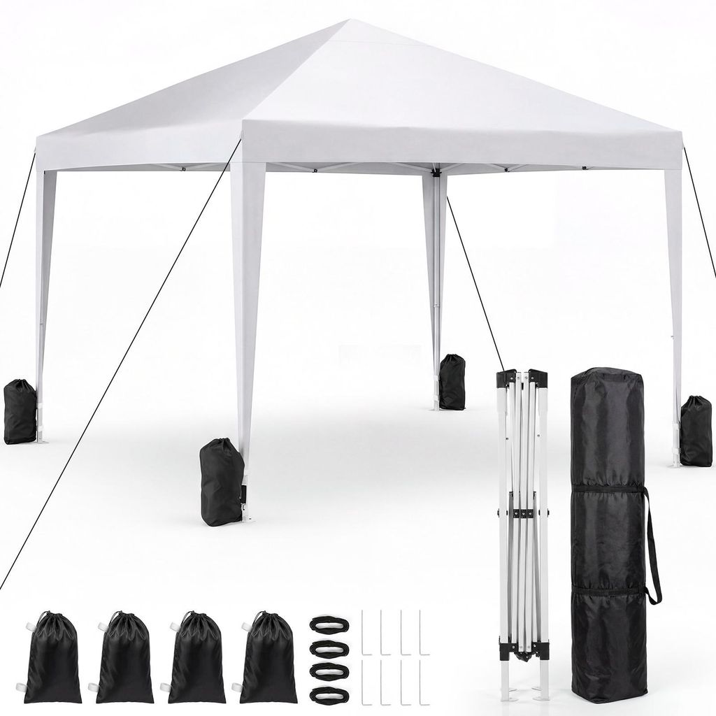 VOWNER Pavillon 3x3m, wasserdicht, Partyzelt, 4er Produktbild 