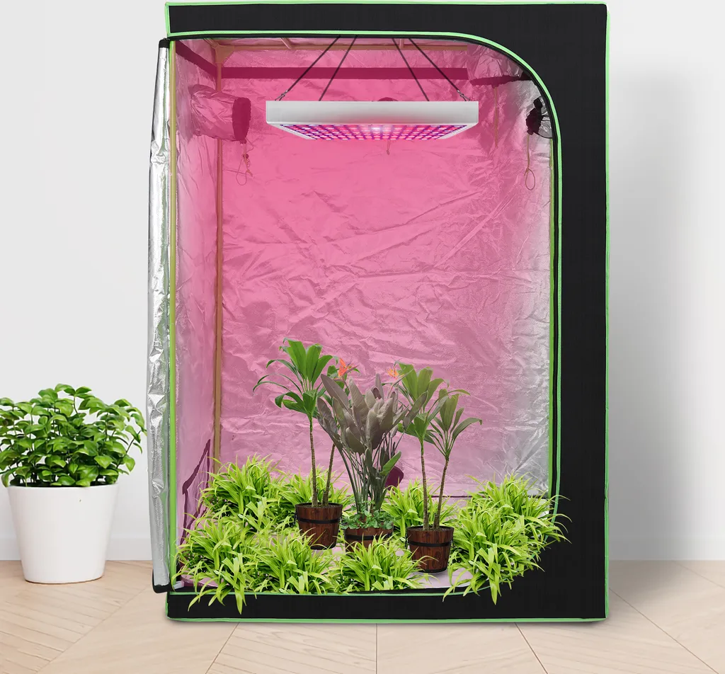 Aopunly Grow Box 100x100x200 Tenda per Piante Indoor Mylar 600D