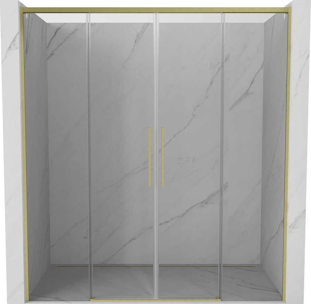 Mexen Rox Schiebetür für Dusche 140 cm, transparent, Chrom - 8C2-140-000-01-00
