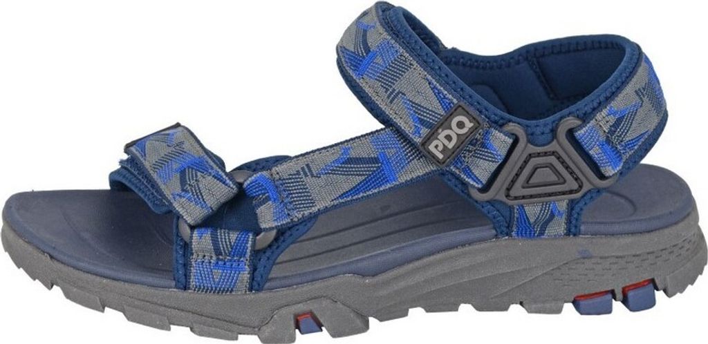 PDQ - Herren Sandalen, Logo DF2402 (44,5 EU) (Marineblau/Grau)