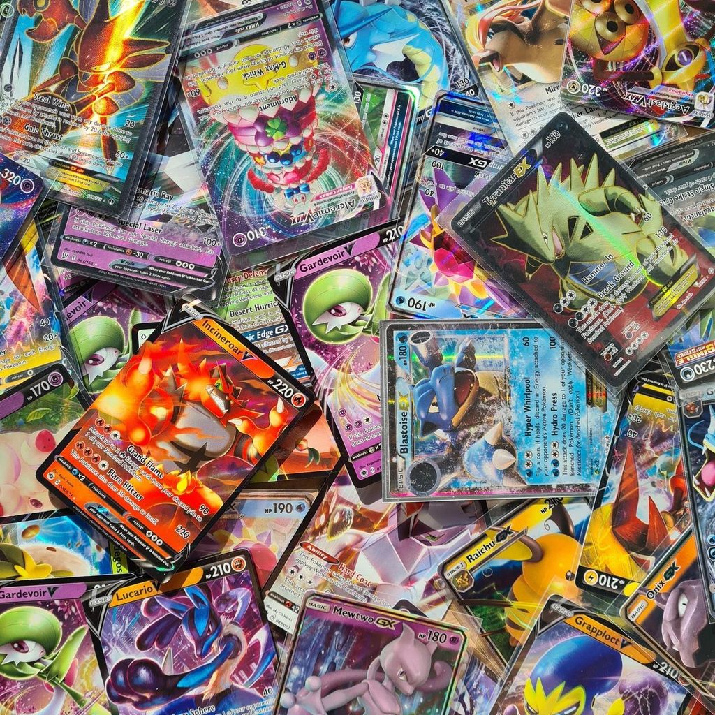 50 Pokemon Karten SELTENE EX / V KARTE - Englisch & Boosterfrisch