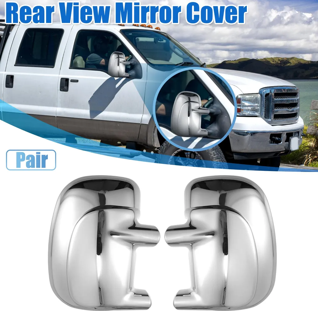 Kit Coques de Rétroviseur Ford F-350 pour Rénovation Chrome Extérieure