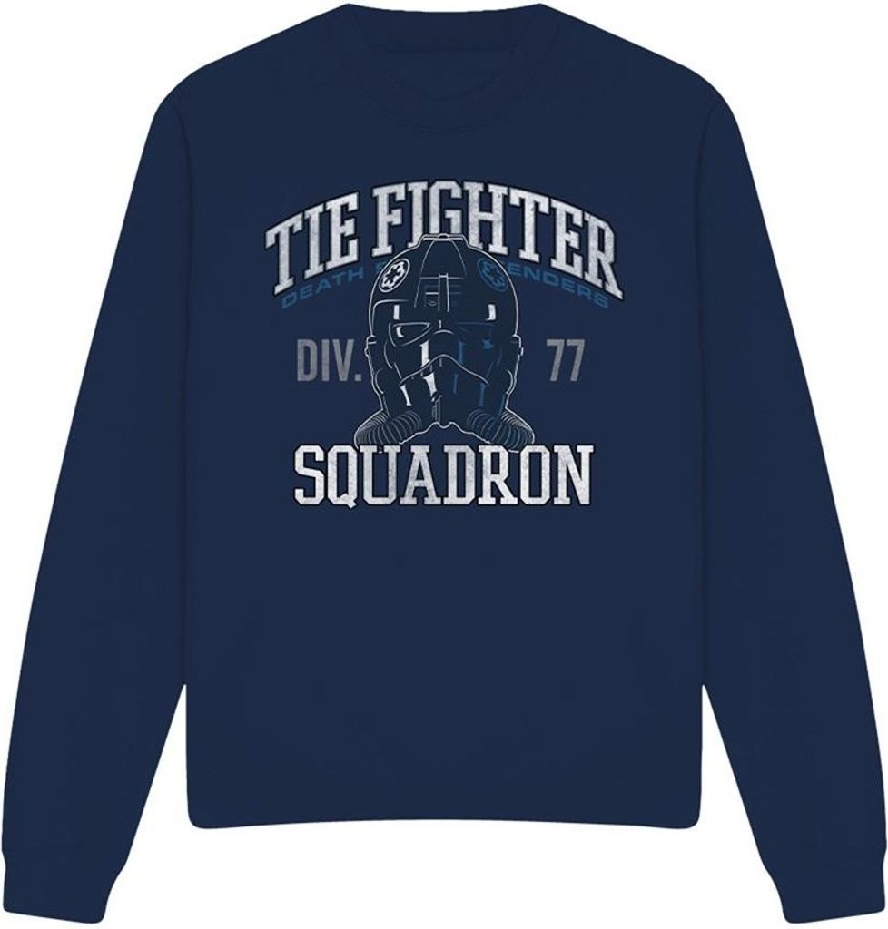 Star Wars - "Tie Fighter Squadron" Sweatshirt für Herren/Damen Uni TV4175 (XL) (Marineblau)