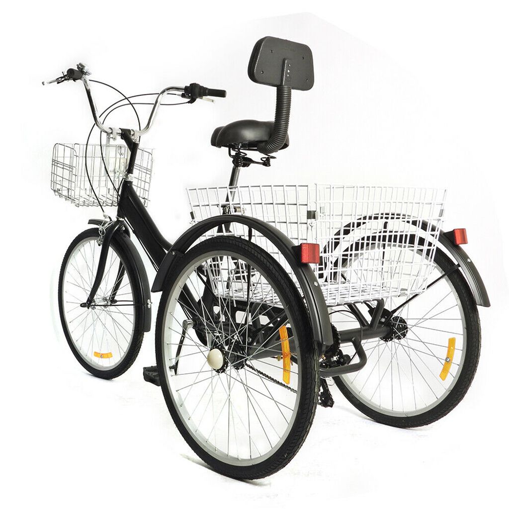 24 Inch 7 Speed Adult 3 Wheel Tricycle Bike s košíkem Obrázek produktu 3