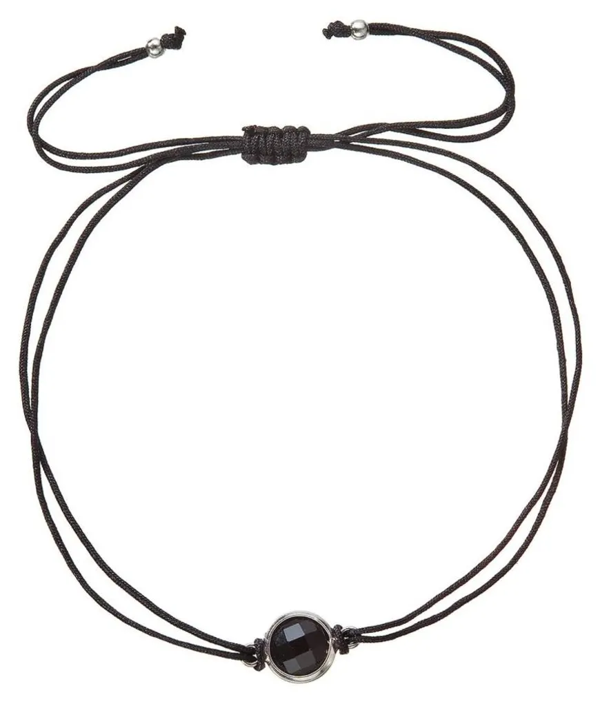 Bracelet Kabbalah noir avec cristal 13041.3 - Bijou de protection chic