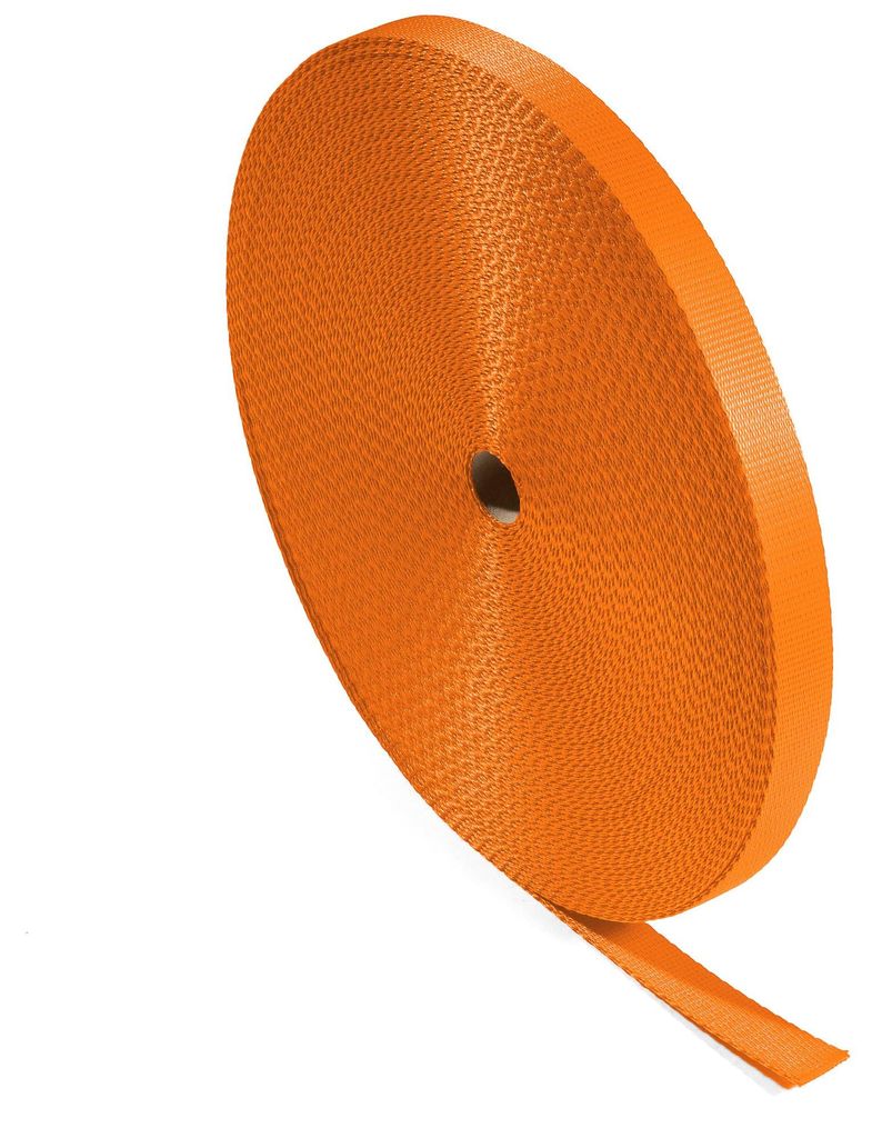 Bagum Polypropylen Gurtband Orange 25 mm × 50 m, Tragband Produktbild 