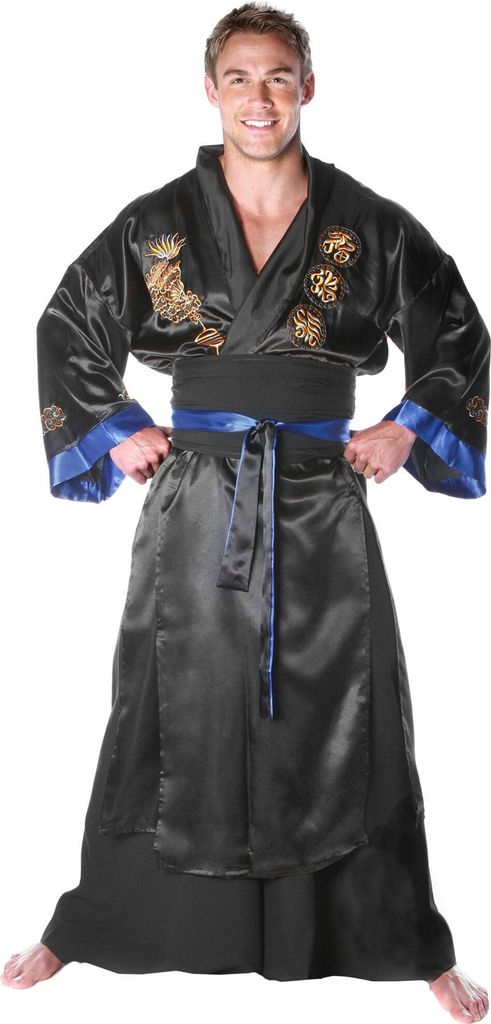 Verzierter Kimono - Samurai Kostüm Größe: XXL Produktbild 