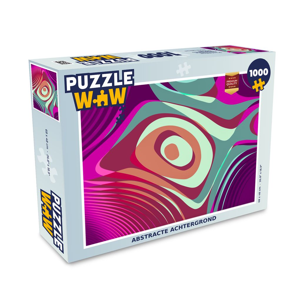 MuchoWow Puzzle 1000 Teile Abstrakter Hintergrund - Erwachsene - Rätsel