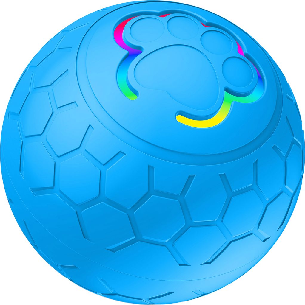 Interaktives Haustierballspielzeug, automatisch rollender Smart Ball, Hundespielzeug, elektrischer Hüpfball mit LED-Licht für kleine/mittelgroße...