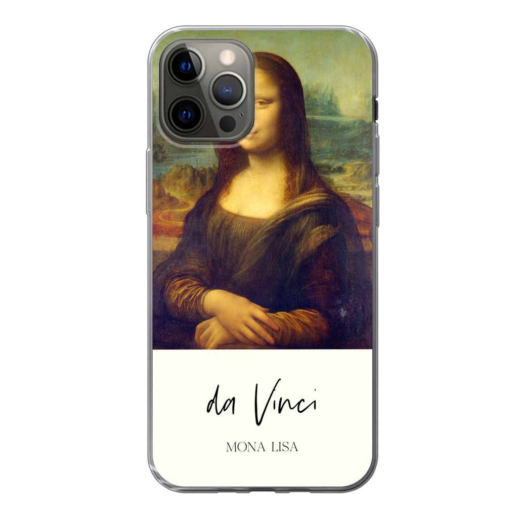 MuchoWow Handyhülle Schutzhülle Hülle für iPhone 13 Pro Mona Lisa - Leonardo da Vinci - Alte Meister Silikon Softcase Handy Hülle - Handy-Ta...