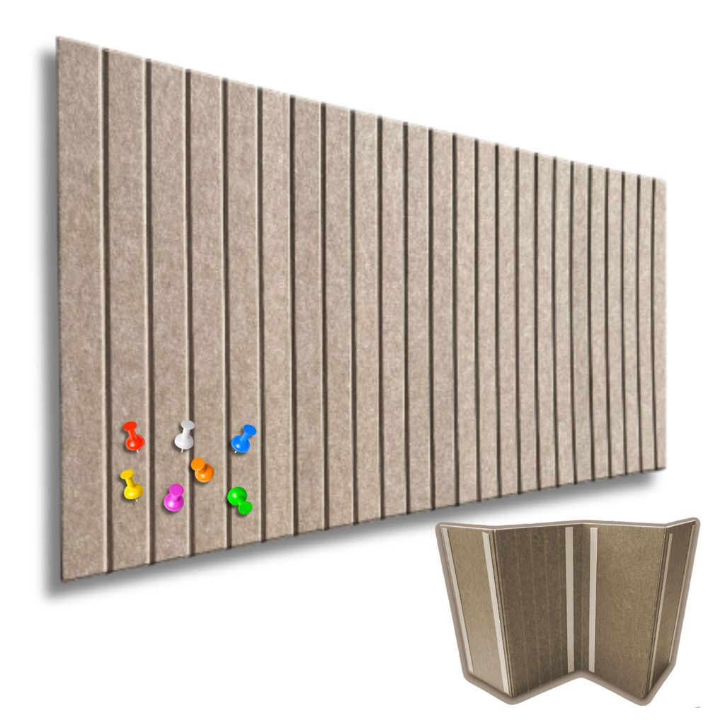 Akustikplatten Filz Wandpaneel | Dunkelbeige | 60 x 120 cm | Dekorative Wandverkleidung | Akustikpaneel Für Büro, Wohnzimmer | Modernes Design