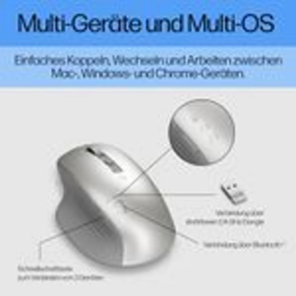 HP 930M Creator Souris Rechargeable avec 7 Boutons Programmables Grise - 21