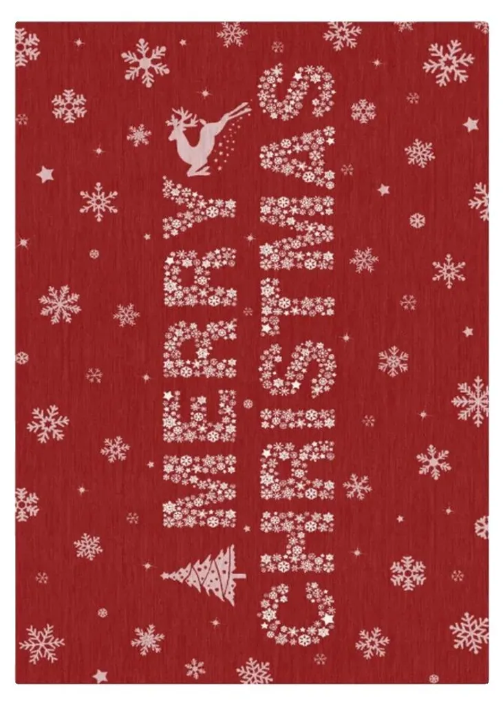 Tapis pour Cuisine ou Couloir Rouge 120x170 cm - Stable et Très Robuste