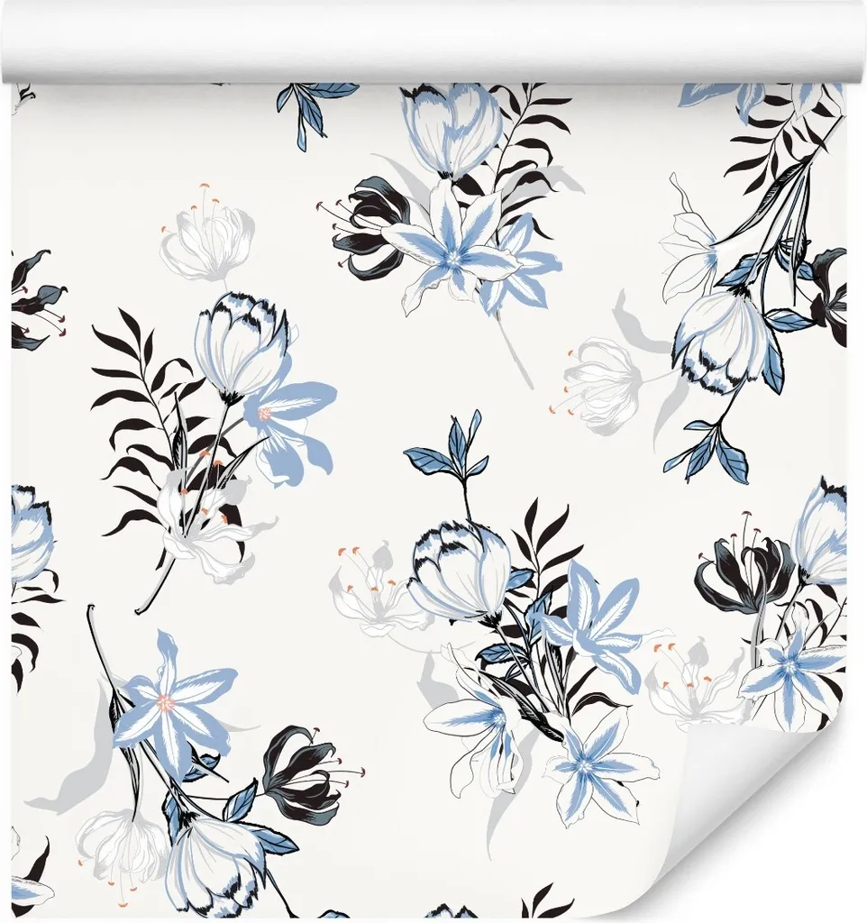 Papier peint fleurs pour chambre 10m intissé décoratif motif nature 6460