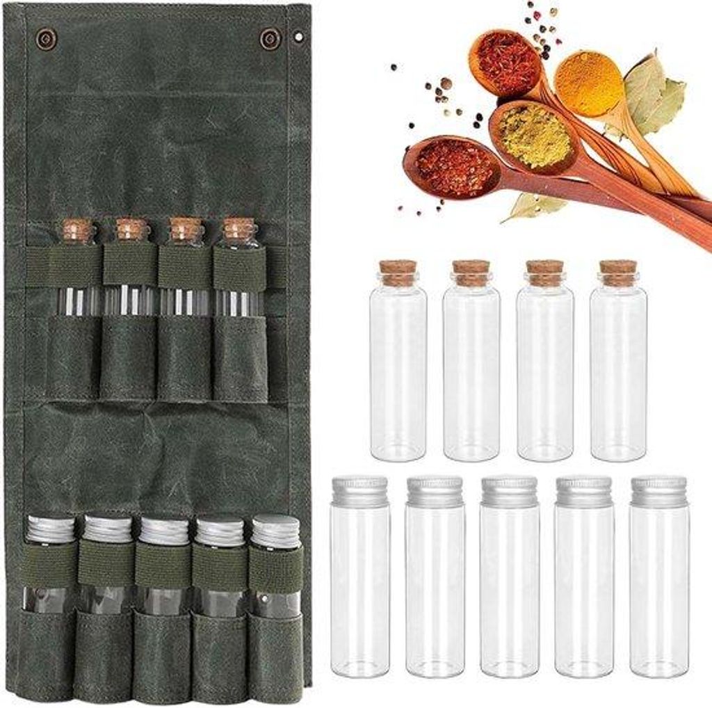 Portabel Camping-Kräuter-Set mit 9 Kräuterbeuteln
