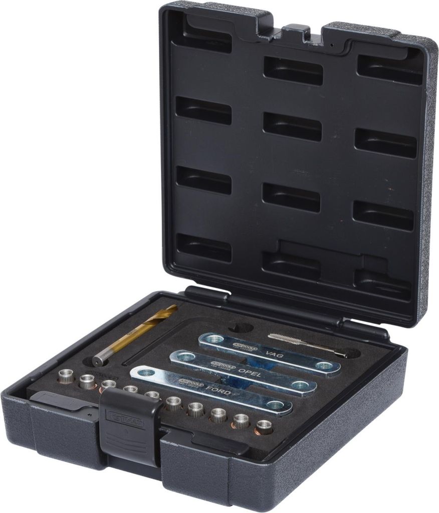 KS Tools Gewinde-Reparatursatz M9 x 1,25, 16-tlg.