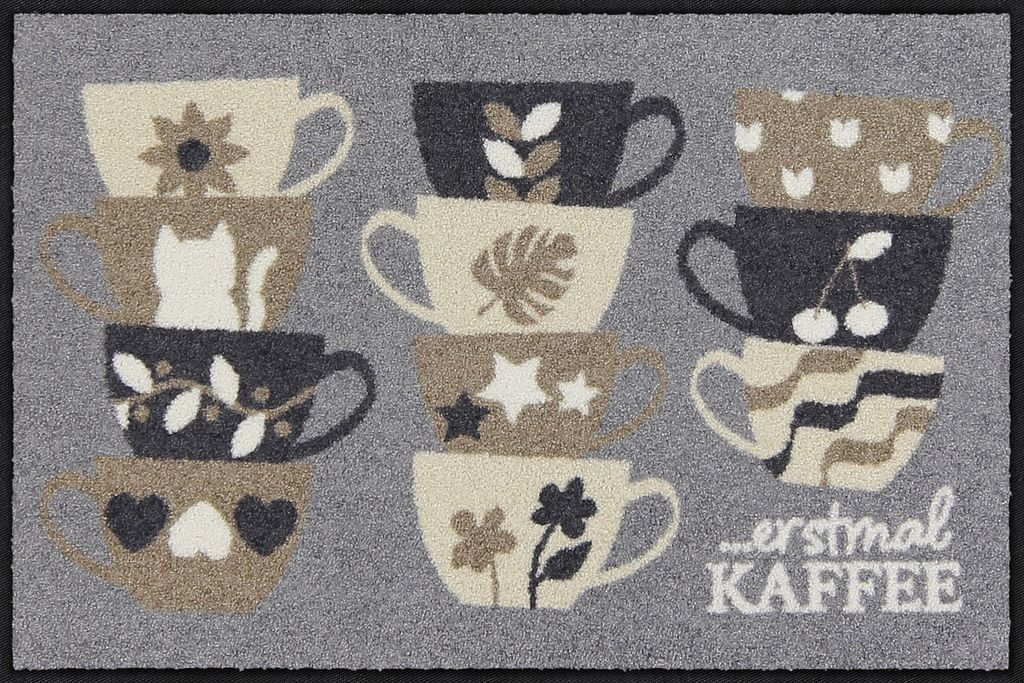 Salonloewe Fußmatte 050x075 cm Erstmal Kaffee