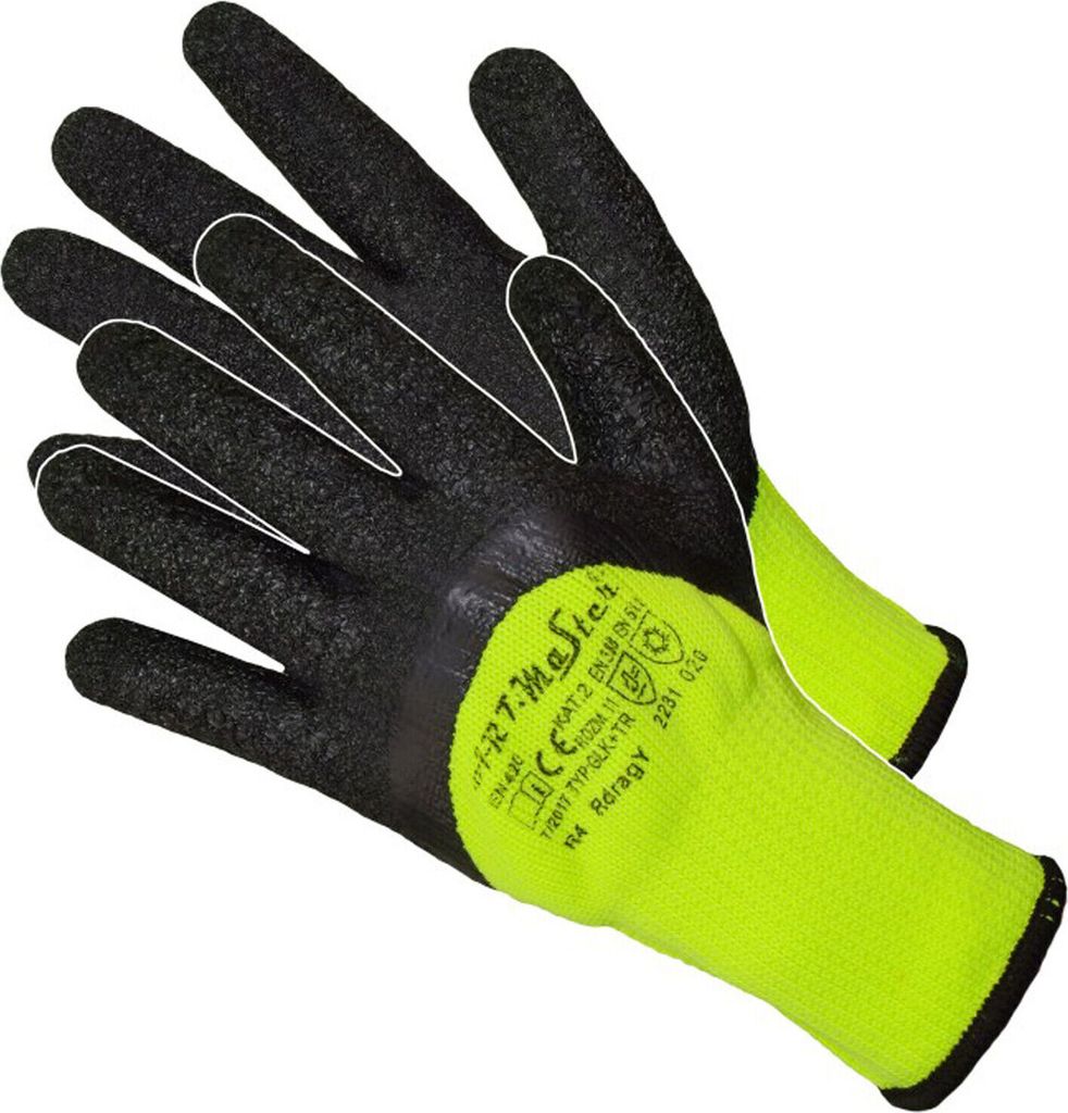 12 PAAR Arbeitshandschuhe Sicherheitshandschuhe Winter GEFÜTTERT Thermo (RdragY) Gr. 10