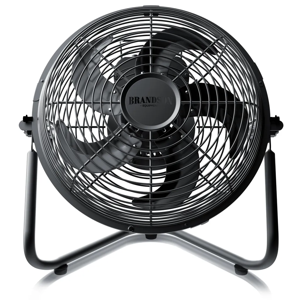 Ventilateur de table design rétro Noir Machine à vent stable 55W