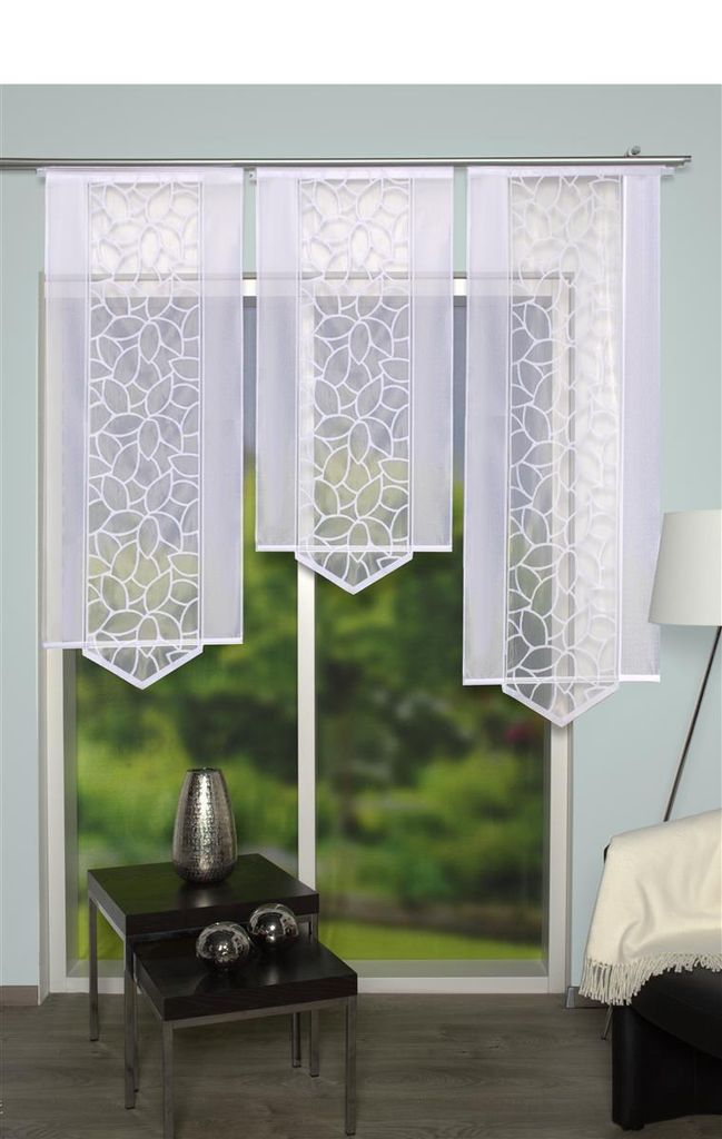 Home Wohnideen Schiebevorhang Jacquard Blätter 160 x 57 cm Produktbild 